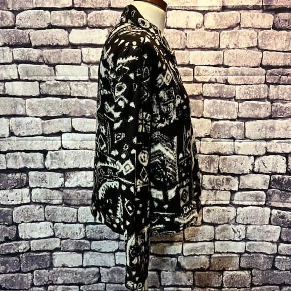 Chico's Design Brown & Cream Jacket Size Small - Picture 8 of 9